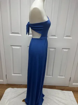 Lucy in the Sky - Blue One Shoulder Maxi Dress -Size XS‎ - NEW Without Tags. thumbnail 5