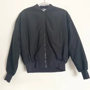 Alo Yoga Faux Fur Urbanite Bomber Jacket in Black/Ivory XS thumbnail 2