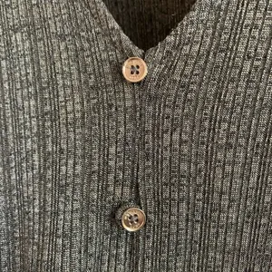 MICHAEL Michael Kors Tie Front Top Green Tone Button Front Contemporary Large thumbnail 3