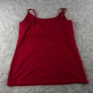 It's Red Cotton Blend Shelf Bra Camisole Adjustable Straps Size L thumbnail 2