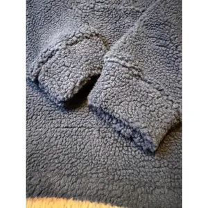 Alpine Design Womens S Vintage Blue 1/4 Snap Sherpa Pullover‎ Fleece Jacket NWT thumbnail 3