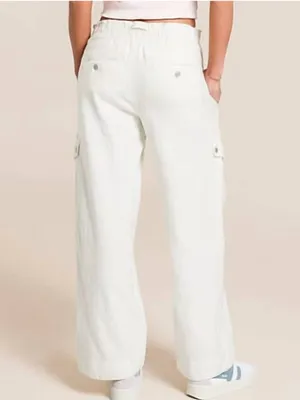Free People We The Free Park Ave Cargo Pants – Ivory – Size Large thumbnail 6