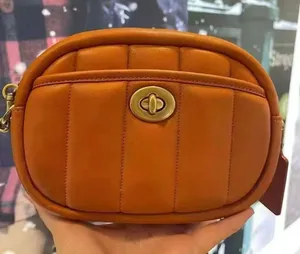 COACH C4814 Small Camera Bag Crossbody Quilted in Canyon Napa Leather $350 thumbnail 1
