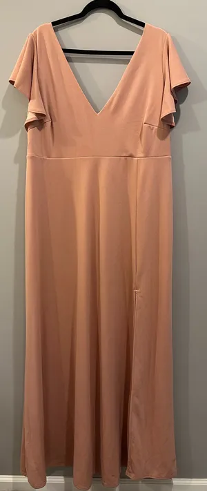 Birdy Grey Hannah Flutter Sleeve Dress Dusty Rose thumbnail 3