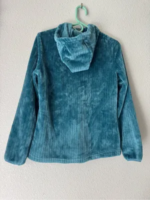 Free Country Plush Hooded Jacket in Teal thumbnail 5