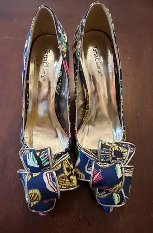 Torta Caliente floral size 8M heels thumbnail 1