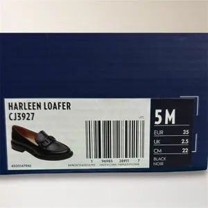Rockport Harleen Loafer Womens 5M Black Leather Slip On Comfort‎ Dress Shoes NWB thumbnail 7