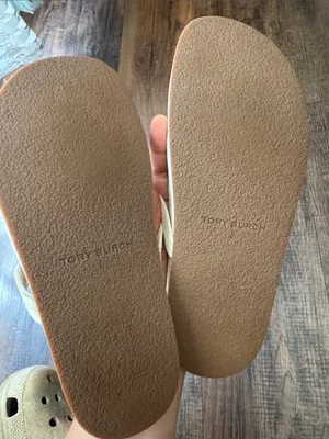 Tory Burch white  Logo Thong Sandals thumbnail 3