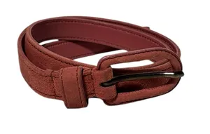 Prada Suede Skinny Belt in Rust 26 2 thumbnail 1