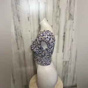 Floral crop top Purple Size XS thumbnail 2