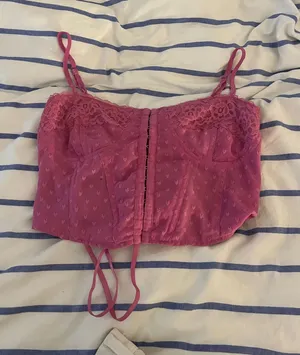 PACSun pink corset top thumbnail 1