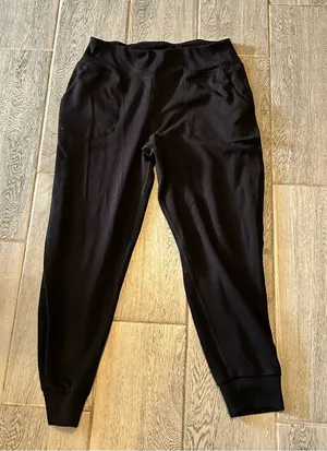 SAGE Black Womens Jogger Pants- size large thumbnail 1