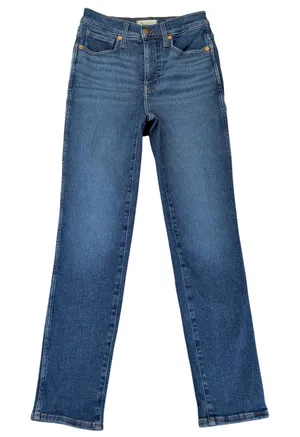 Madewell Stovepipe Jeans‎ Womens 26 High Rise Straight Leg Blue Denim NK893 thumbnail 1