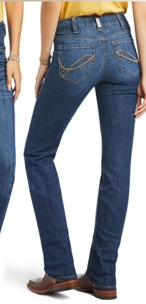 Ariat REAL Nadia Perfect Rise Straight Leg Jeans 25x29 1/2 thumbnail 1