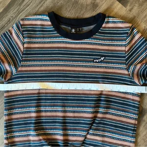 Volcom striped short sleeve center tie crew neck top thumbnail 5