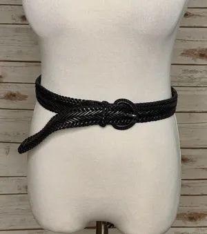 Talbots genuine leather woven belt thumbnail 1