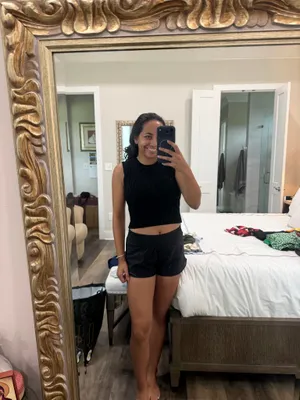 Black Pleated Knit Midi Skirt Set thumbnail 3