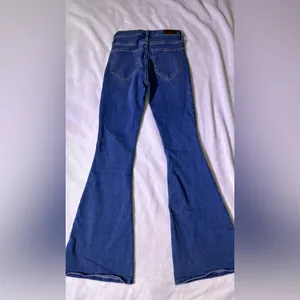 Hollister Deep Blue Flare Jeans - Wide Leg thumbnail 3