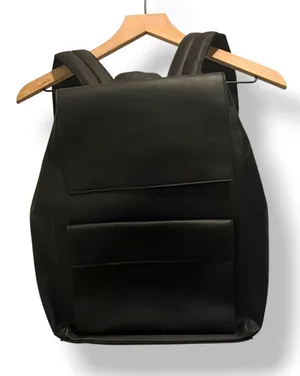 Zara Black Laptop Backpack Work Bag NWT – Quiet Luxury Minimalist thumbnail 1