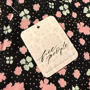 Free People Floral Mini‎ Slip Skirt NWT Black Motif Pink Ditsy Print Size 4 thumbnail 7