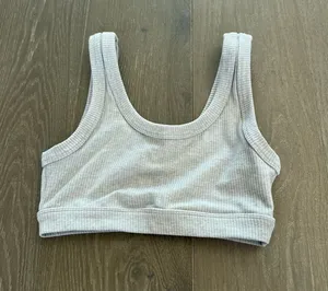 Alo Wellness Bra Heather Gray Size M thumbnail 1