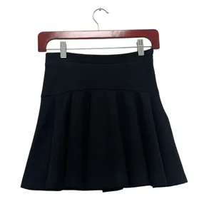 BCBGeneration Pleated School Girl Mini Skirt High Waisted Black Women's Size 0 thumbnail 5