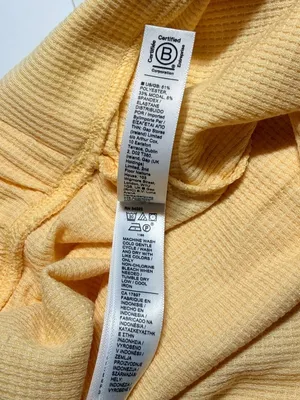 NWT Athleta Wind Down Sleep Shorts 1X Lunaria Yellow Waffle Knit Lounge Plus thumbnail 8