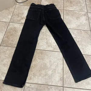 & Other Stories‎ anthropology straight jeans High Waist Black Jeans Sz 26 x30 thumbnail 6