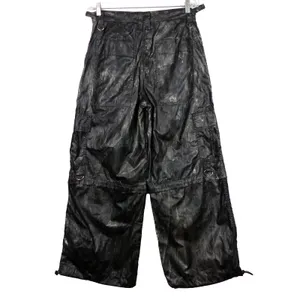 Club Exx Dolls Kill Convertible Cargo Pants S DIY Hand Painted Goth Cyber Rave thumbnail 2