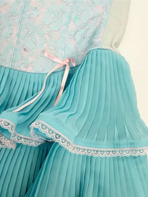Betsey Johnson Vintage 90s 2000s Y2K Cupcake Tea Party Tiered Ruffle Dress Mini thumbnail 7
