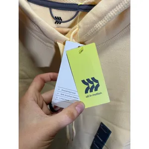 All In Motion Hoodie Women M Yellow Long Sleeve Brushed Interior Activewear‎ NEW thumbnail 3