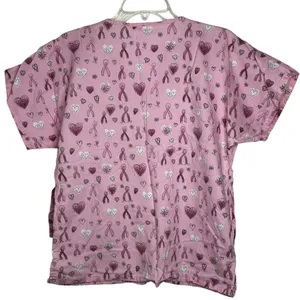 Gems Breast Cancer Scrub Shirt thumbnail 4