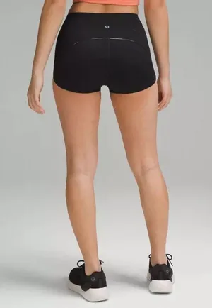 Lululemon Nulux Tight-Fit High-Rise Track Short 2.5" - Black - 4 thumbnail 3