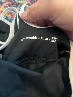Abercrombie black cut out sides active dress XSP thumbnail 10
