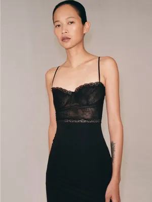 Nwt Zara Combination Lace Dress Size M thumbnail 4