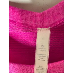 Lululemon swiftly long sleeve shirt pink women's size 6 thumbnail 3