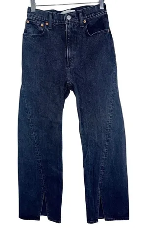 NEW Abercrombie & Fitch 90s Relaxed Jean High Rise Black Denim Jeans Size 24 00 thumbnail 1