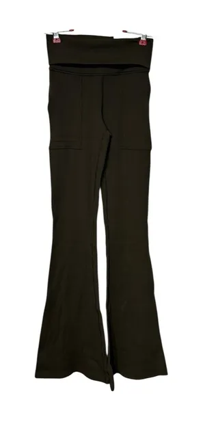 Aerie Offline Women's‎ Leggings Foldover Low Rise Flared Leg Green Small NWT thumbnail 1