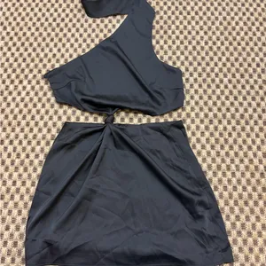 Heiress Beverly Hills Black One Shoulder Cutout Mini Dress Small thumbnail 2
