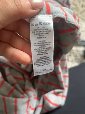 French Connection Gray Coral Stripe Cotton Midi Dress Size 6 thumbnail 5