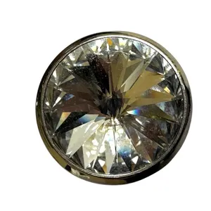 Stainless steel clear rhinestone ring Silver thumbnail 8