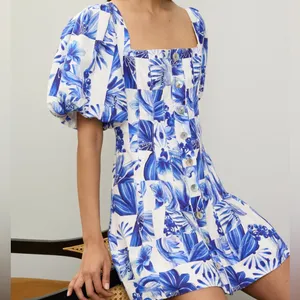 Farm Rio Garden Tiles Mini Dress thumbnail 8