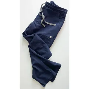 • Navy Blue High Waisted Yola Skinny Scrub Pants thumbnail 9