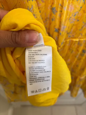Urban Outfitters Yellow Floral Tiered Babydoll Mini Dress XS thumbnail 5