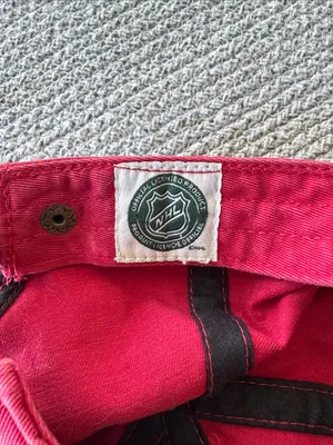 Vintage Red Blackhawks Hockey Baseball Cap Hat thumbnail 7