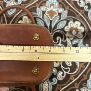 Vintage Dooney & Bourke Cream and Brown Satchel thumbnail 11