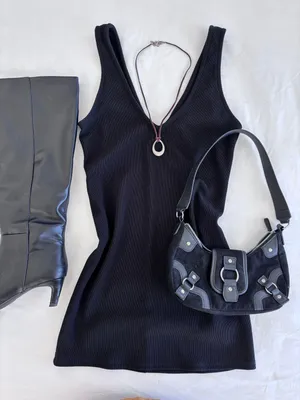 black mini dress thumbnail 1