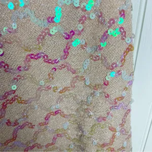 Anthropologie Ett Twa Showstopper Sequined Wide Leg Crop Pants Women's Size 0 thumbnail 12