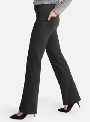 Betabrand Size XS Petite Dress Pant Yoga Pants Boot-Cut‎ Classic Black thumbnail 1
