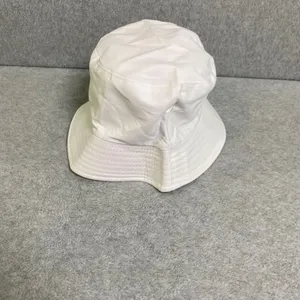 Unbranded Bucket Hat Unisex OSFM White Cotton Blend Summer Sun‎ Streetwear NWOT thumbnail 3